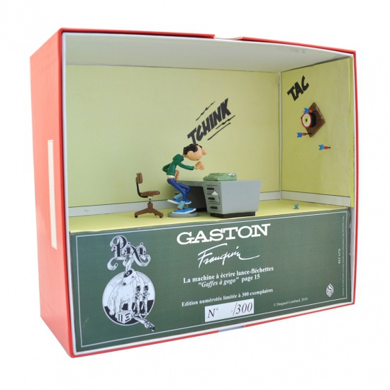 figurines-la-machine-a-ecrire-lance-flechette-gaston-collection-boite-pixi1